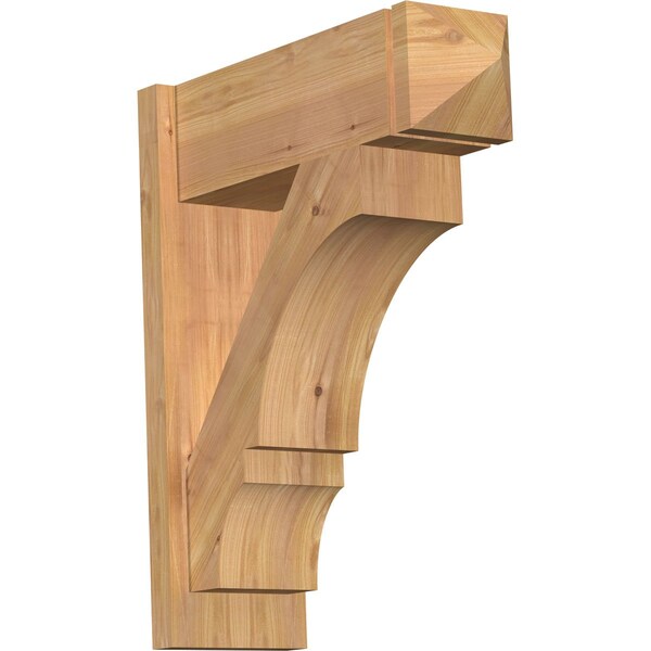 Ekena Millwork Balboa Smooth Arts and Crafts Outlooker, Western Red Cedar, 7 1/2"W x 22"D x 26"H OUT08X22X26BOA03SWR - main